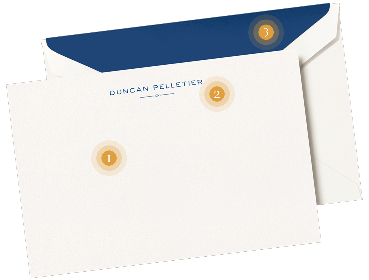card with dots