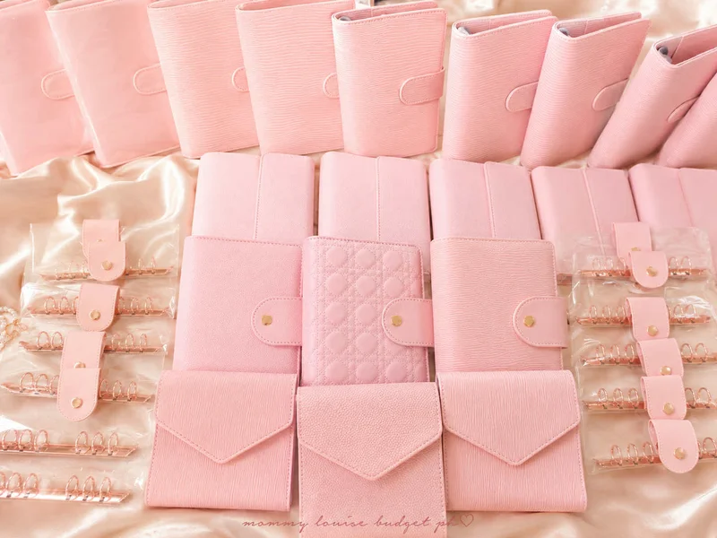 Pink Wallet and Accessories Set