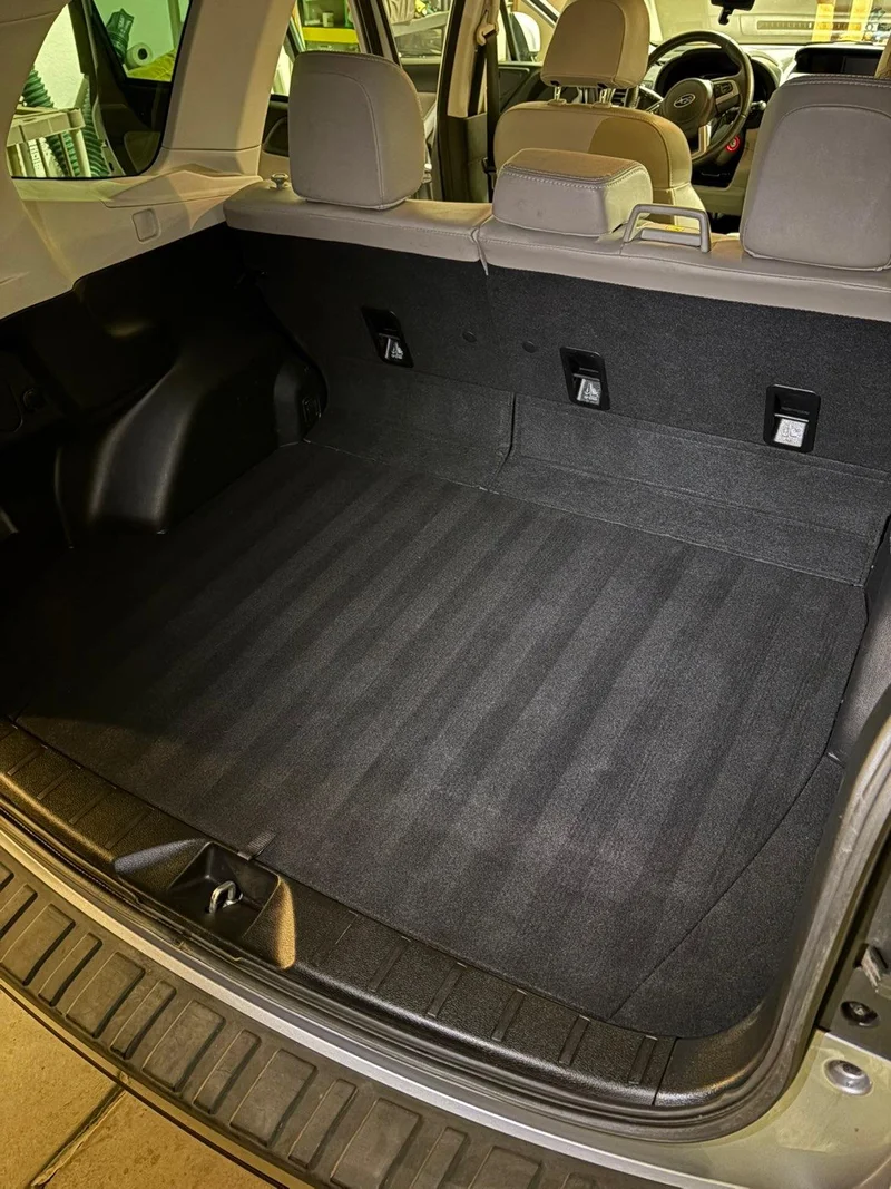 Spotless cargo area after deep cleaning