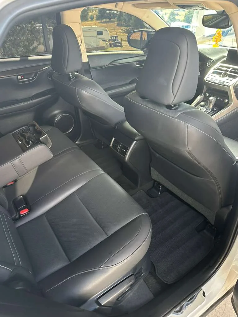 Freshly detailed SUV interior seating area