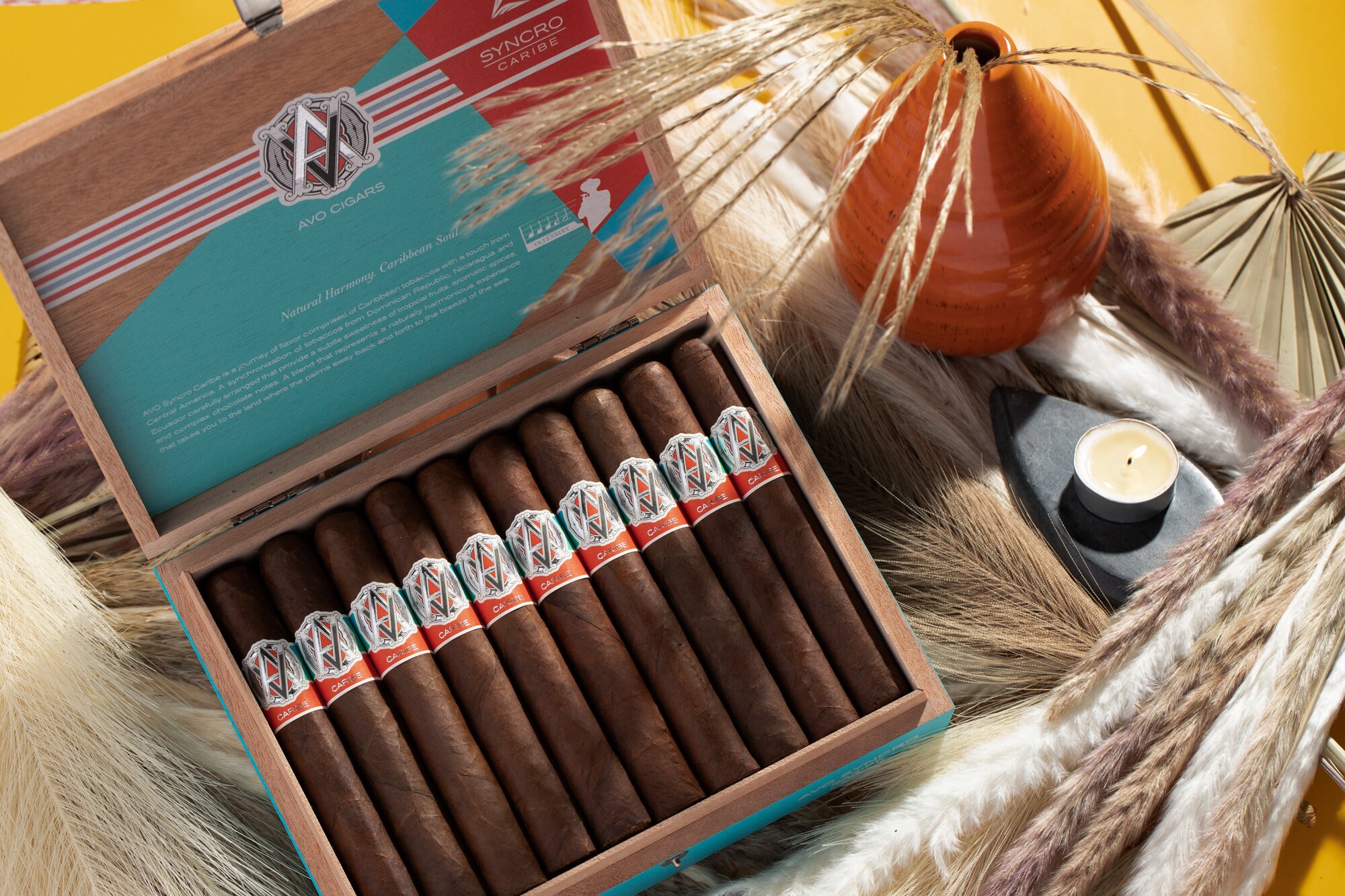 Open Box of AVO Syncro Caribe cigars