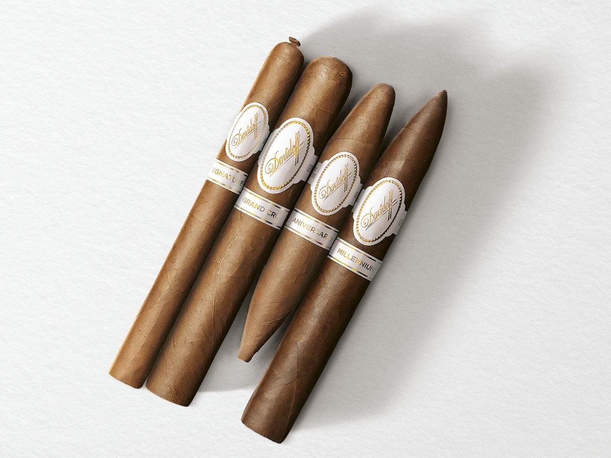 Davidoff White Band Collection cigars, Signature, Grand Cru, Aniversario, Millennium