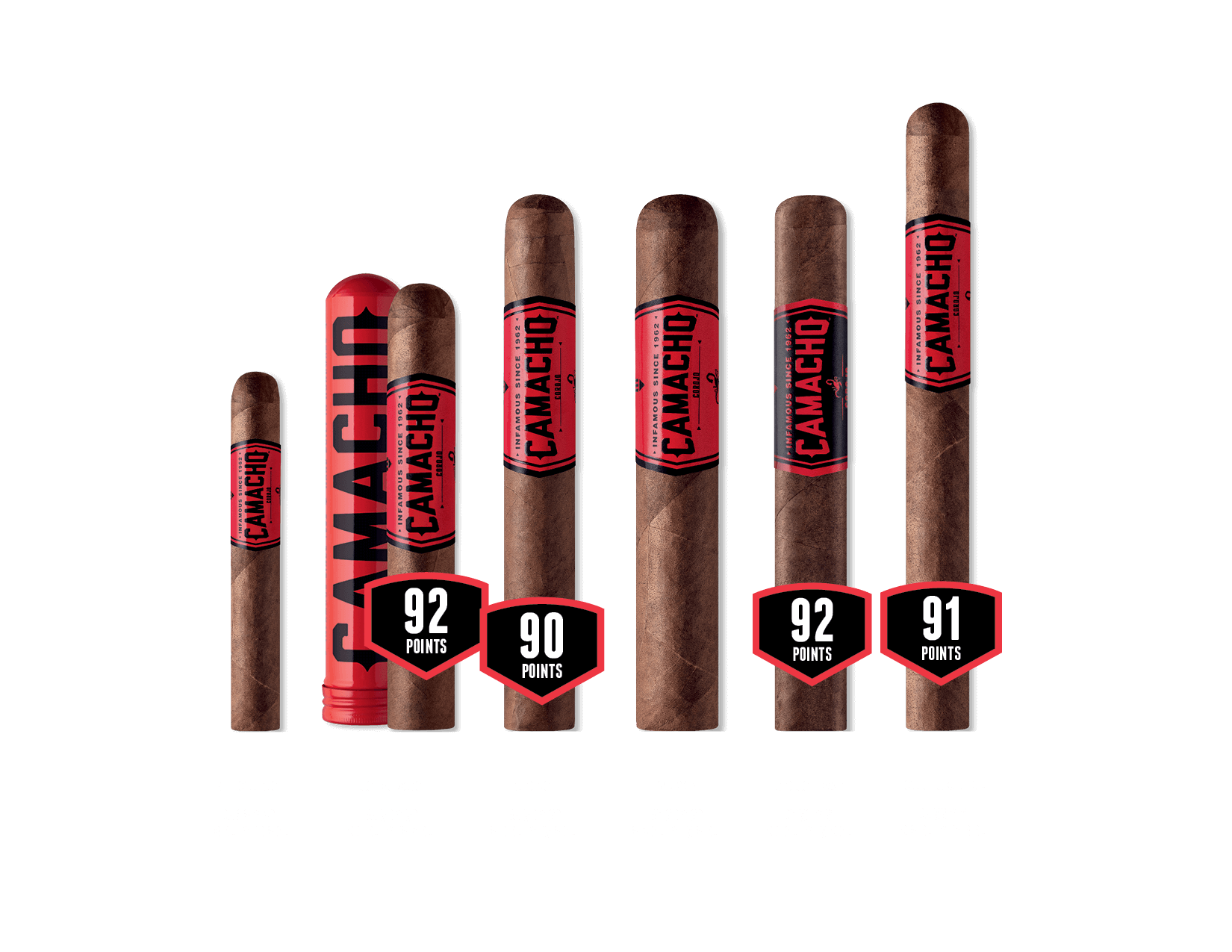 Camacho Corojo cigar lineup