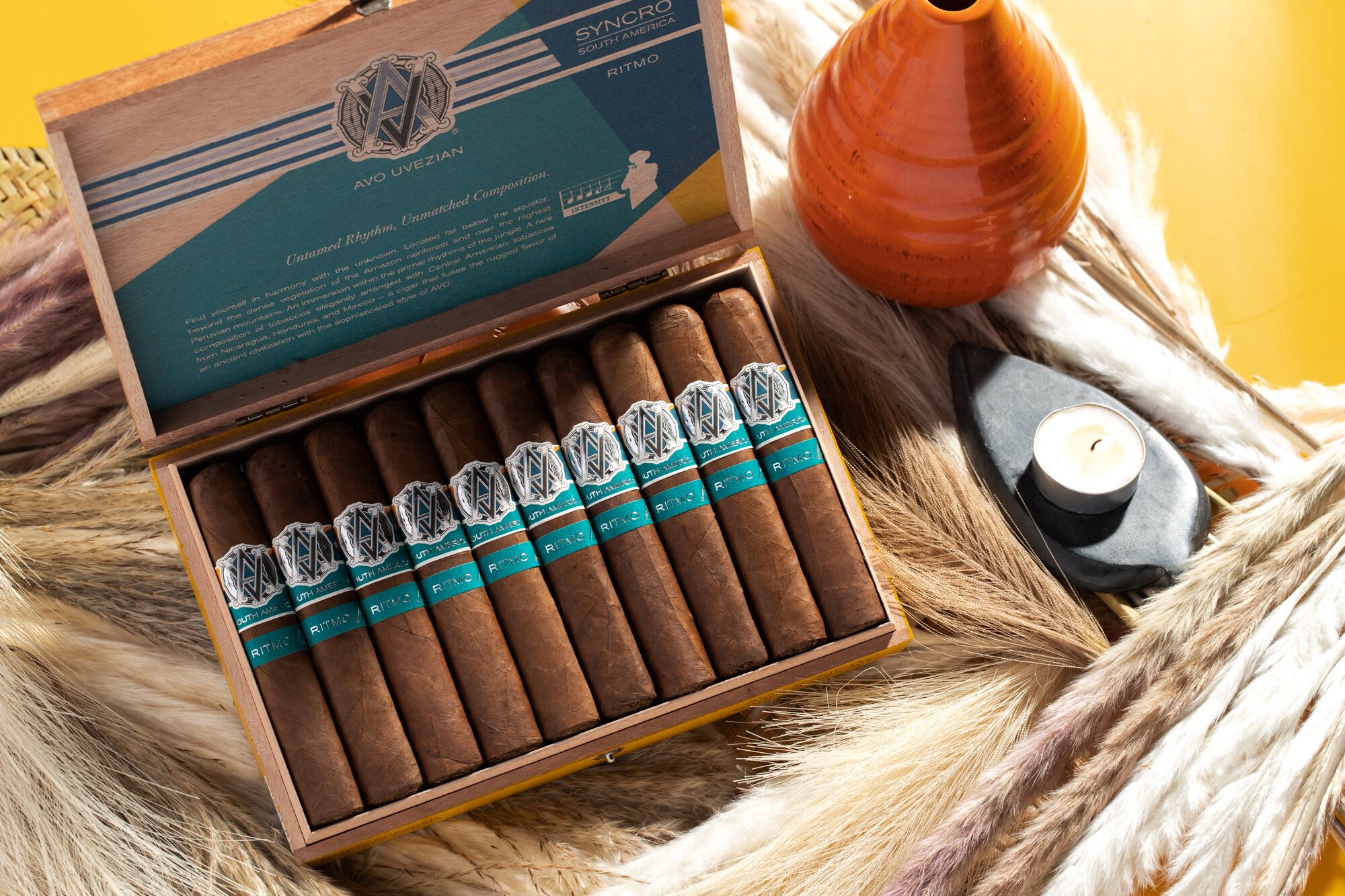 Open Box of AVO Syncro Ritmo South America cigars