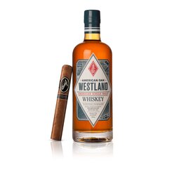 DAVIDOFF NICARAGUA BOX-PRESSED TORO cigar and WESTLAND AMERICAN OAK whiskey