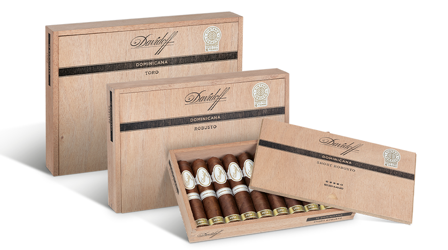 Three Davidoff Dominicana Product Boxes - Toro - Robusto - Short Robusto