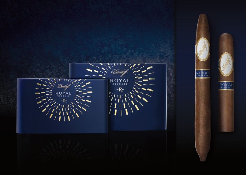 Davidoff Royal Release Collection cigar boxes and cigars - Royal Salomones and Royal Robusto.