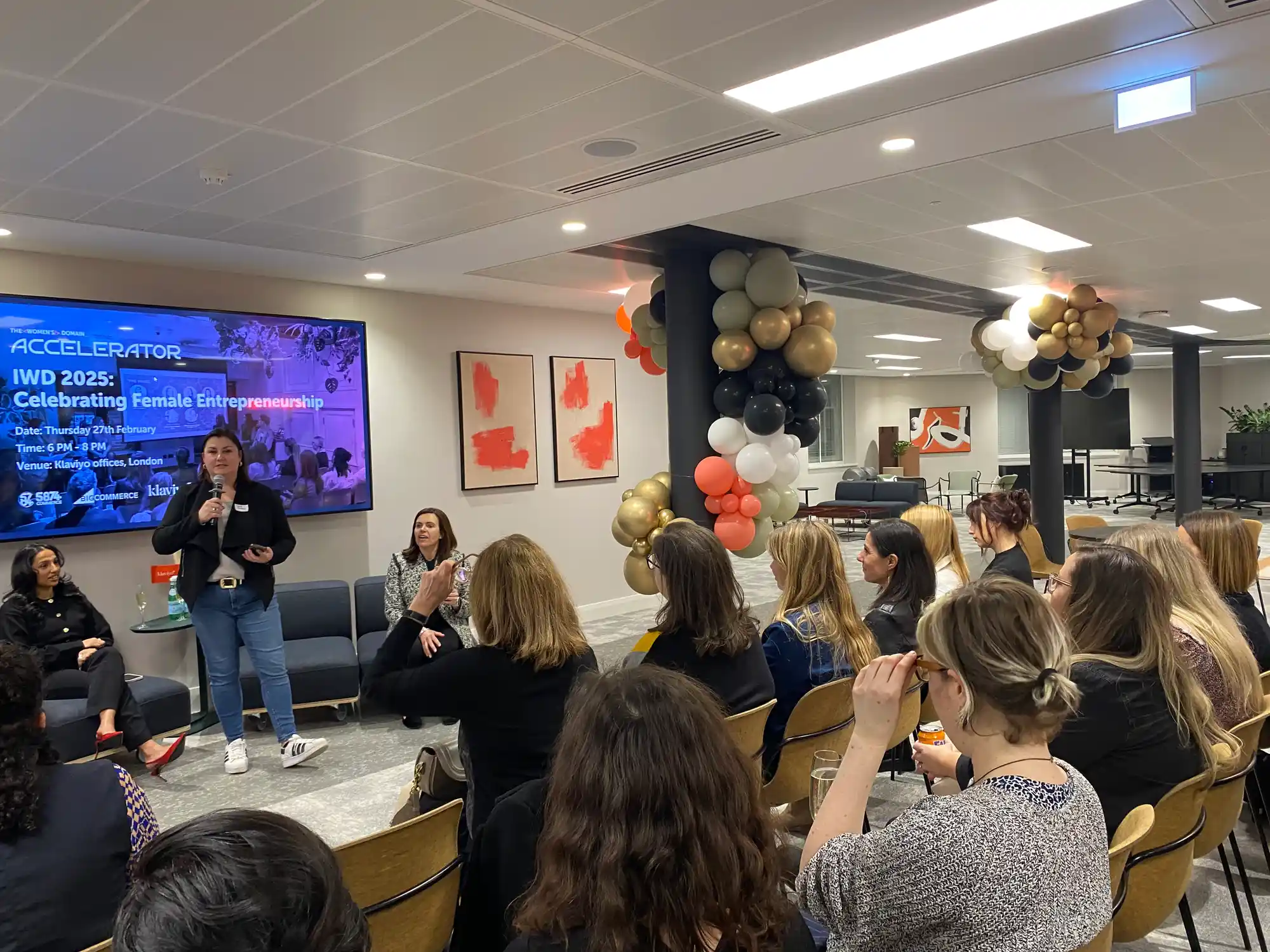 IWD 2025 event at Klaviyo offices