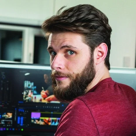 A headshot of Jordy Vandeput, YouTuber, and Skillshare teacher.