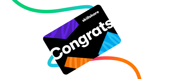 A colorful gift card with the text "Congratulations" prominently displayed, symbolizing celebration and achievement.