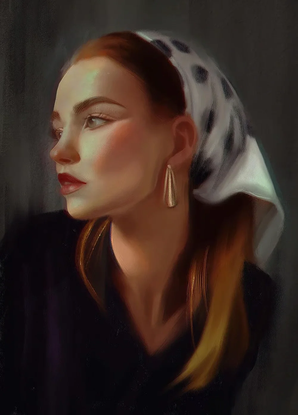 Student project by Mira Boteva, titled "Paint Along with Gabrielle", made in Procreate.