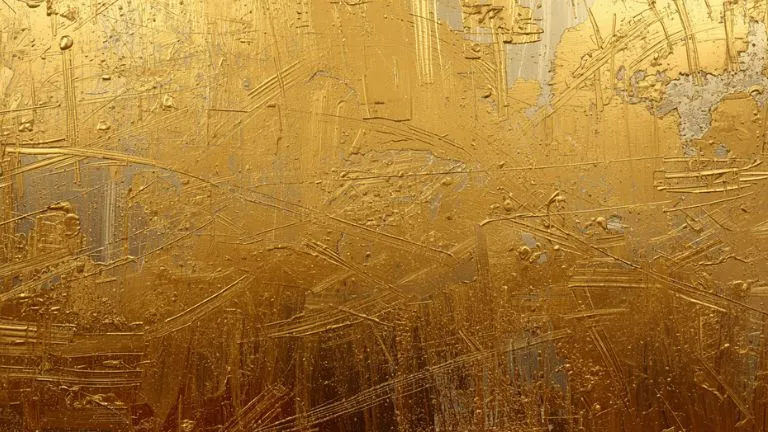 gold metal closeup