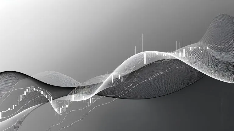 white abstract image of a trading chart