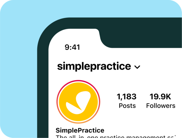 simplepractice instagram profile preview