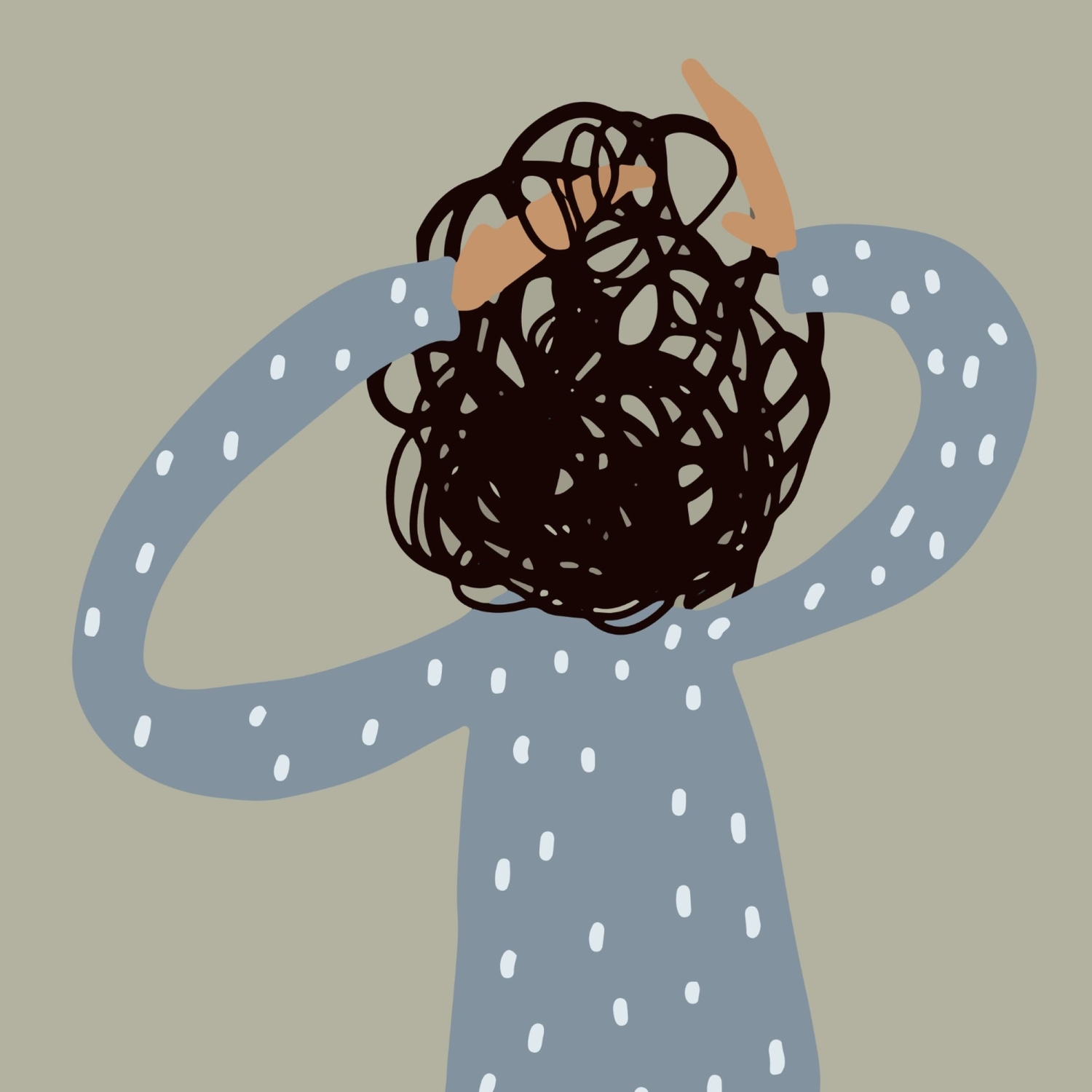 illustration depicting anxiety