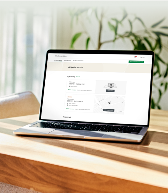 practitioner using simplepractice telehealth on a laptop