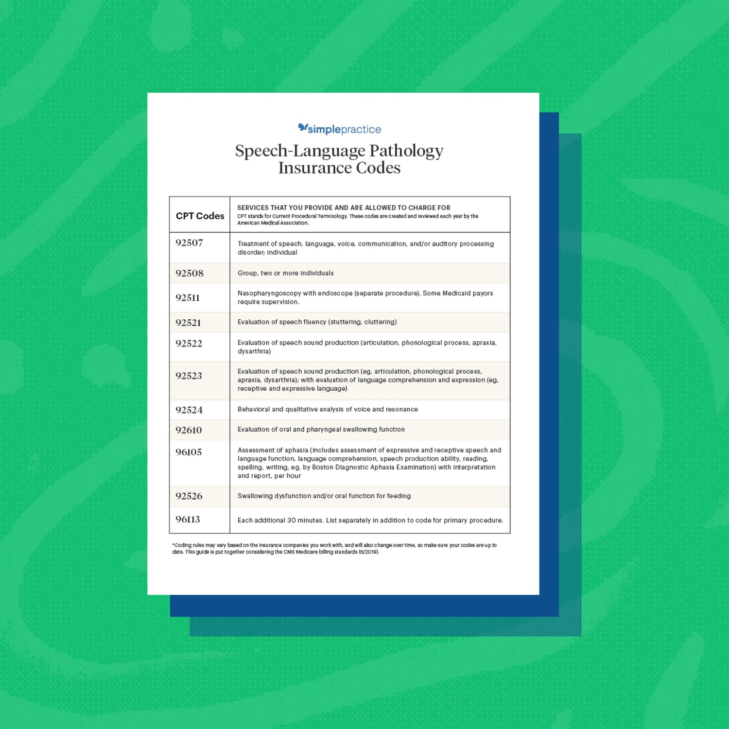 SLP Insurance Survival Kit SimplePractice