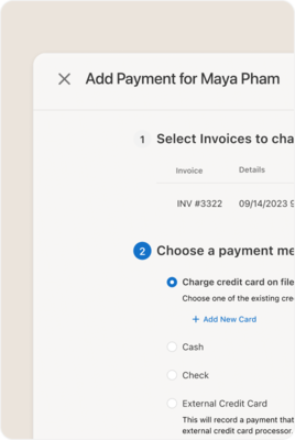 adding a payment to a client's profile on simplepractice