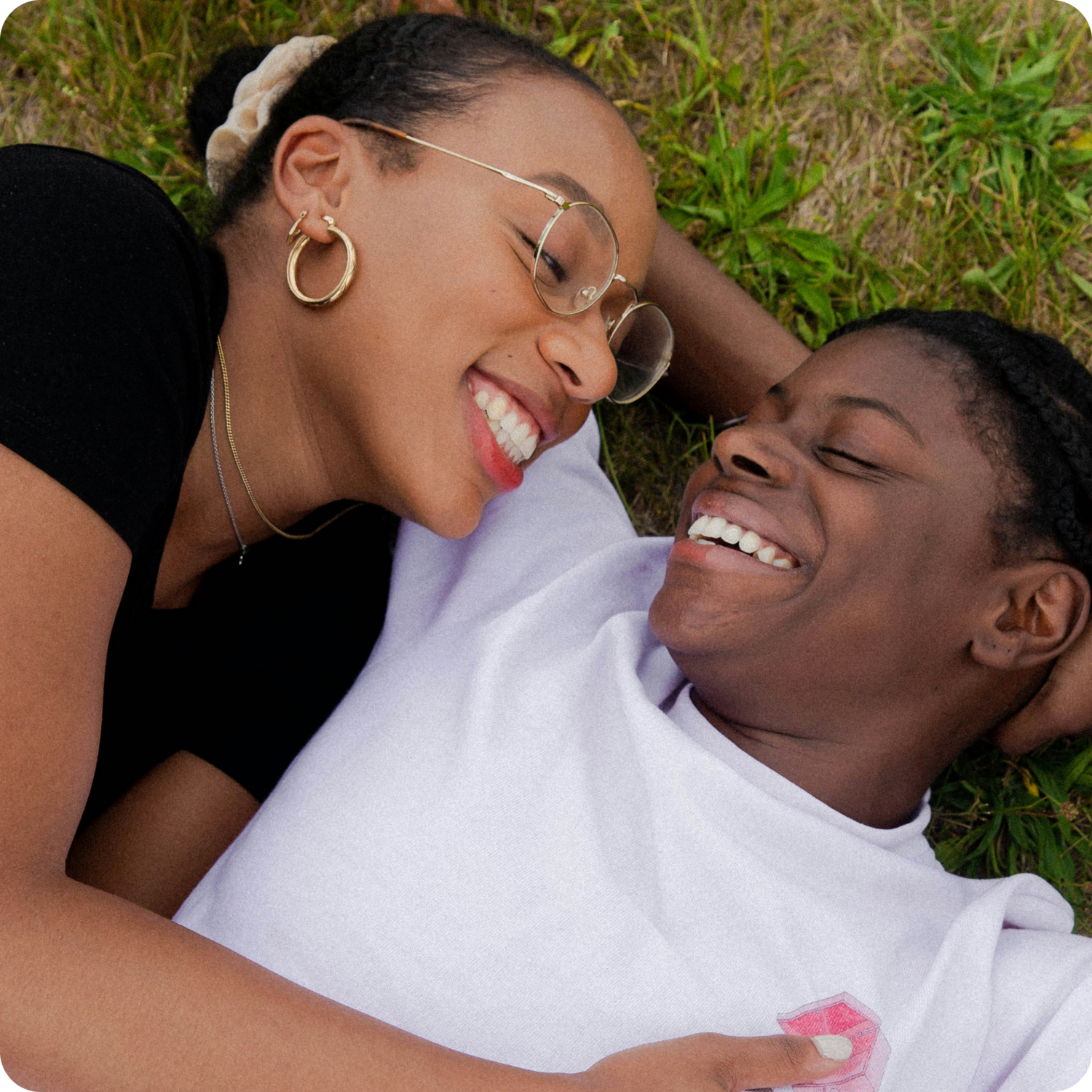 close up image of couple smiling in relationship