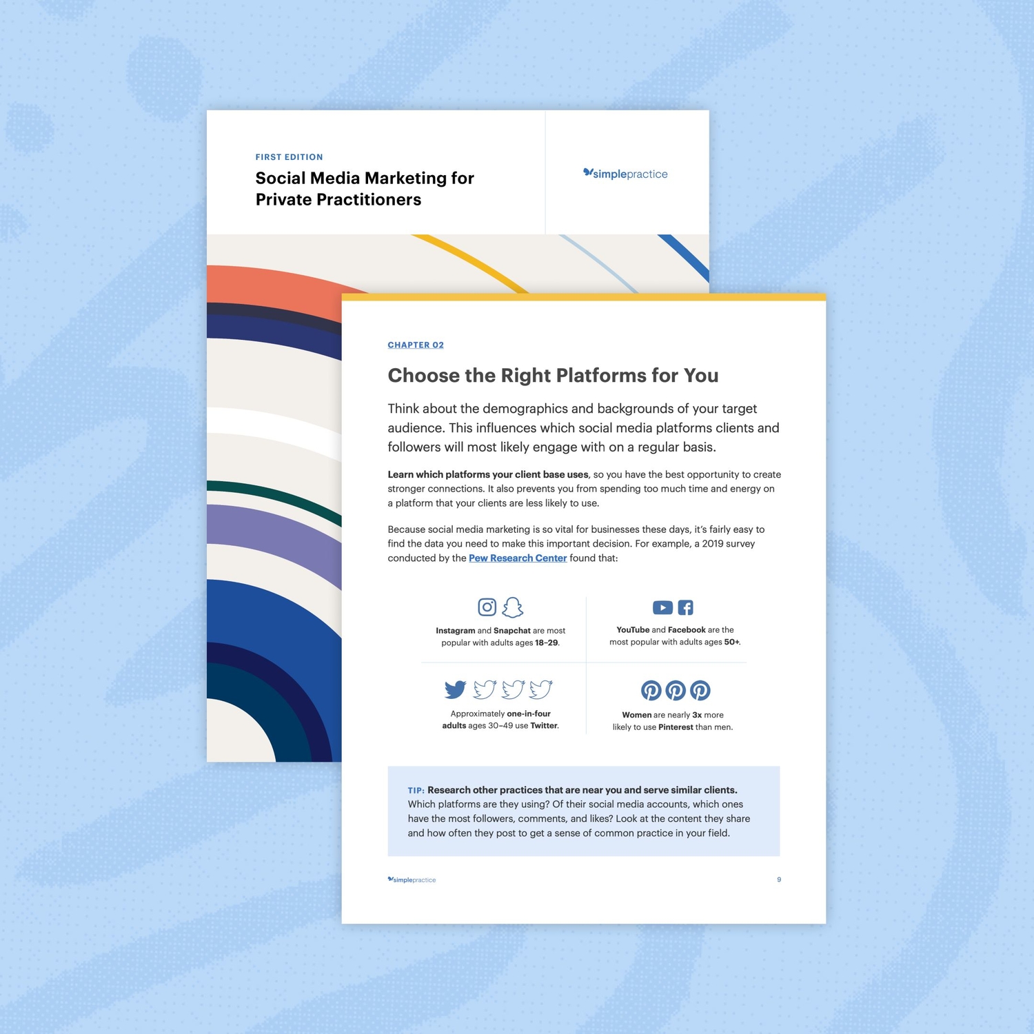 Graphic of the SimplePractice for private practice eBook