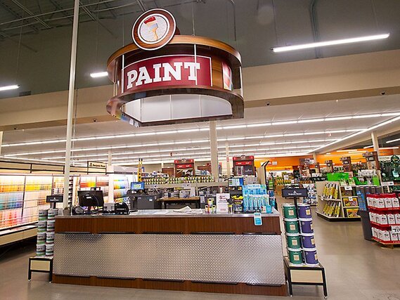 Paint mixing and matching at Parkrose Hardware