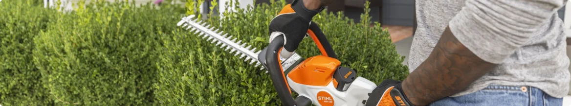 STIHL string trimmer for landscaping