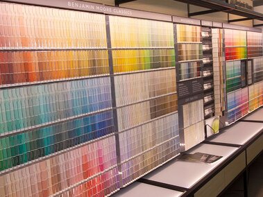 Paint department tinting station