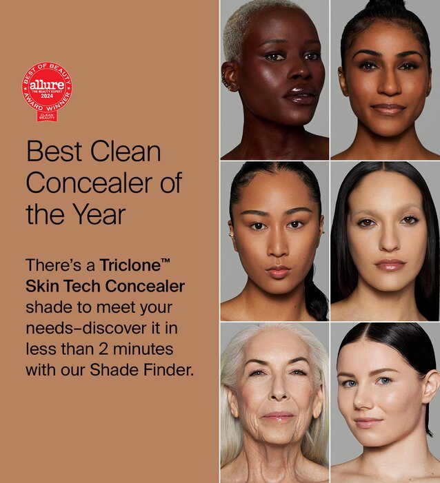 Triclone Skin Tech Concealer Shade Finder; find your Concealer match in less than two minutes