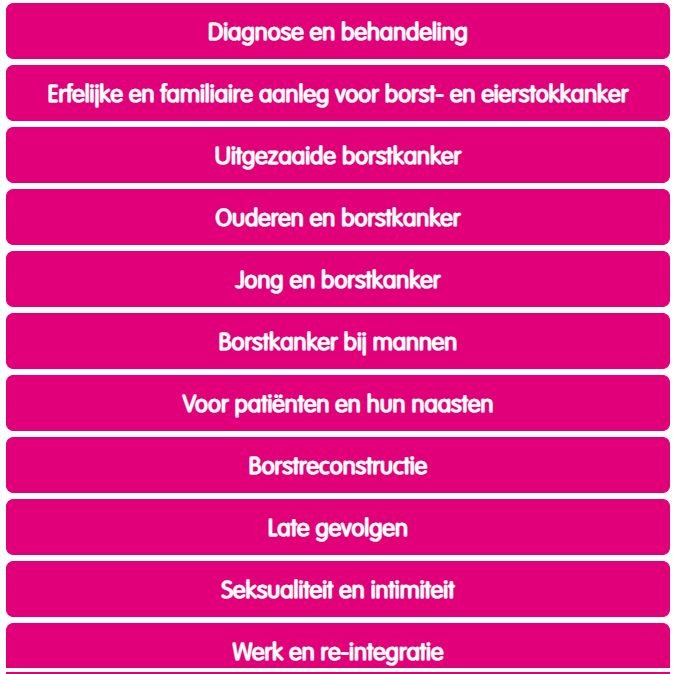 B-bewust:  Borstkanker Vereniging Nederland