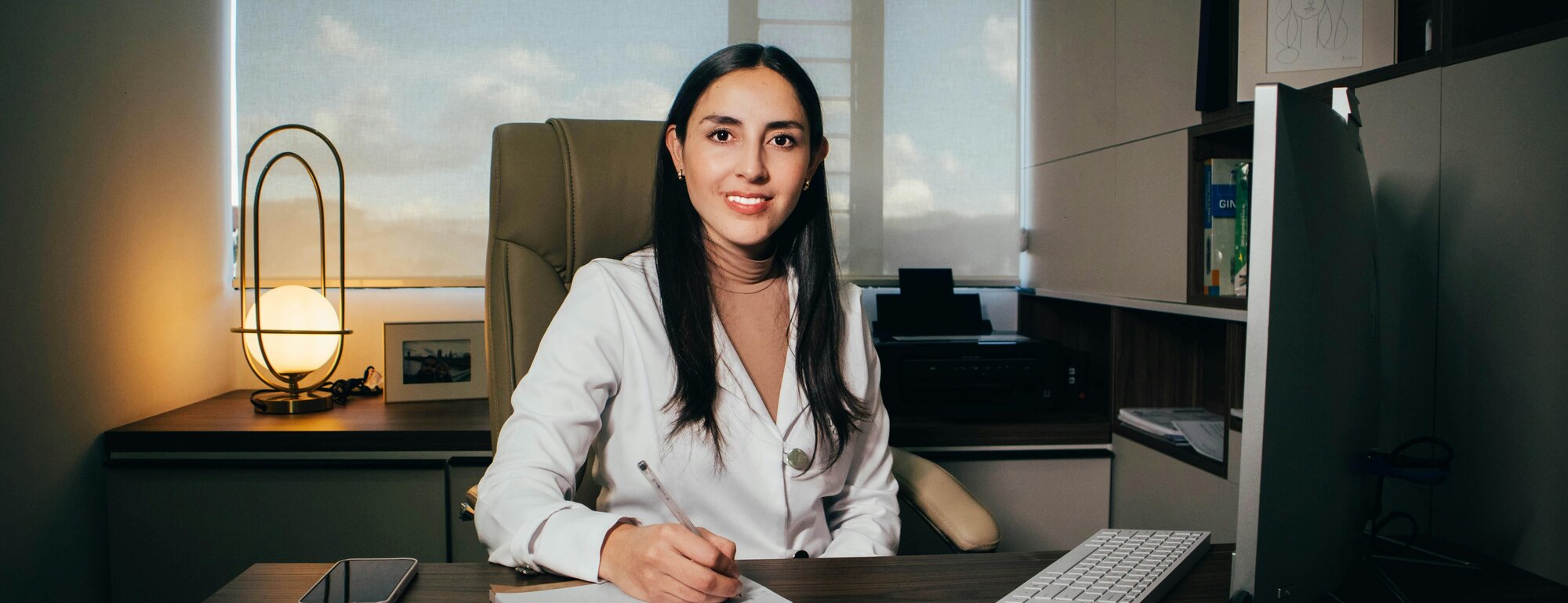 Professional Indian woman in modern office