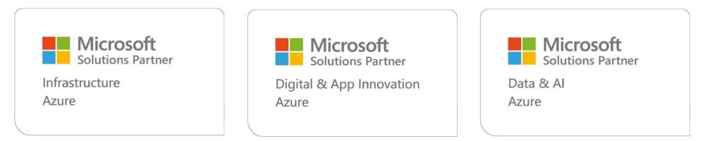 Aptum's Microsoft Solution Partner badges