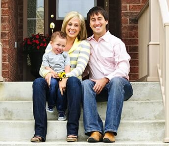 Family On a Porch