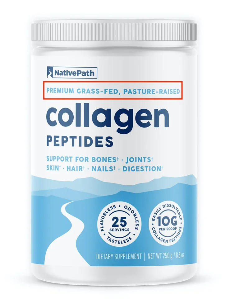 Premium Grass-Fed Pasture-Raised Collagen Peptides NativePath