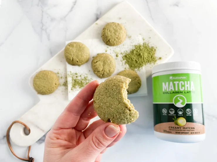 Paleo Matcha Collagen Cookies | NativePath Dessert Recipe with Natural Sweetener