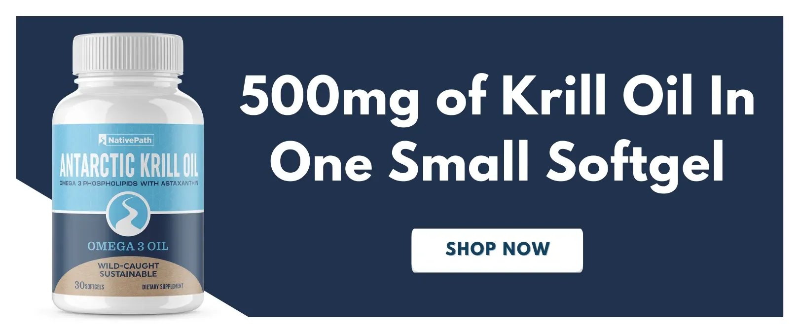 500mg of Krill Oil In One Small Softgel