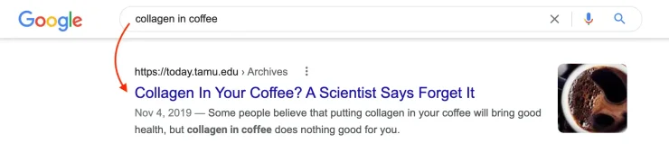 Collagen In Coffee Search Result
