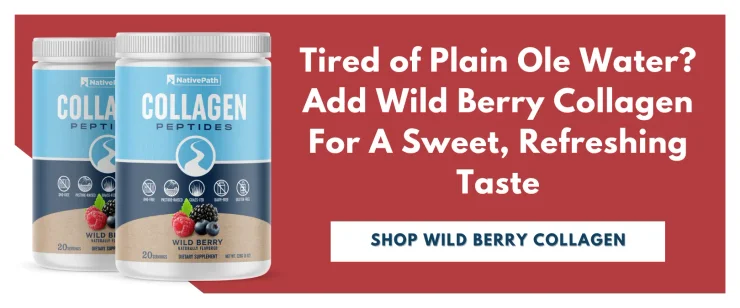 Tired of Plain Ole Water? Add NativePath Wild Berry Collagen Powder