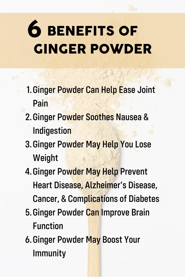6 Benefits of Ginger Powder