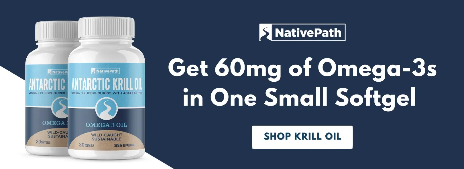Get 60mg of Omega-3s in One Small Krill Oil Softgel