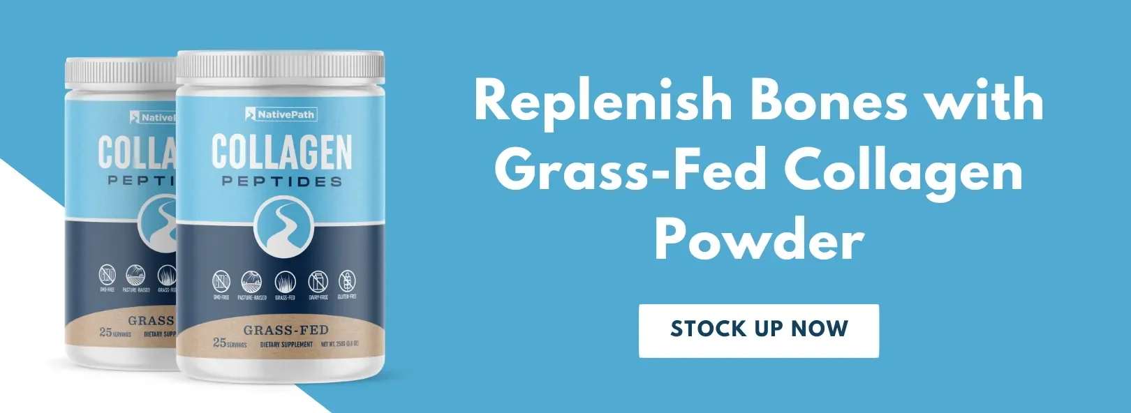 Replenish Bones with NativePath Grass-Fed Collagen Powder