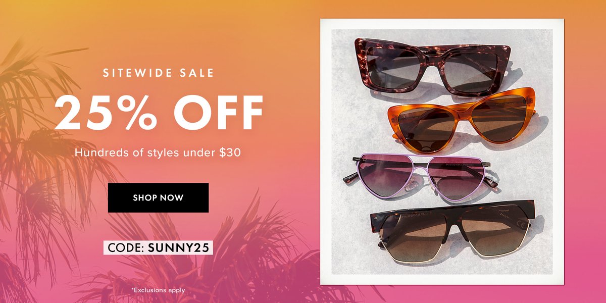 25% off sitewide with code SUNN25. Discover hundreds of styles under $30.