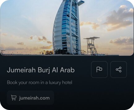 Booking interface