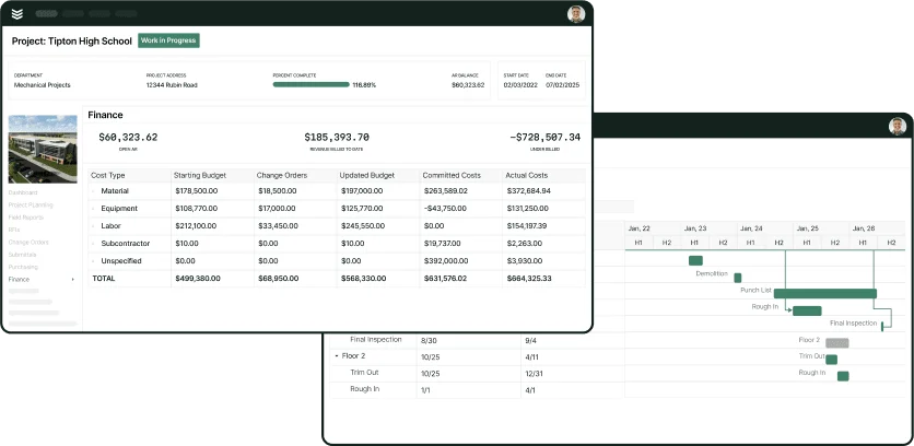 Revenue analysis in BuildOps field service project management