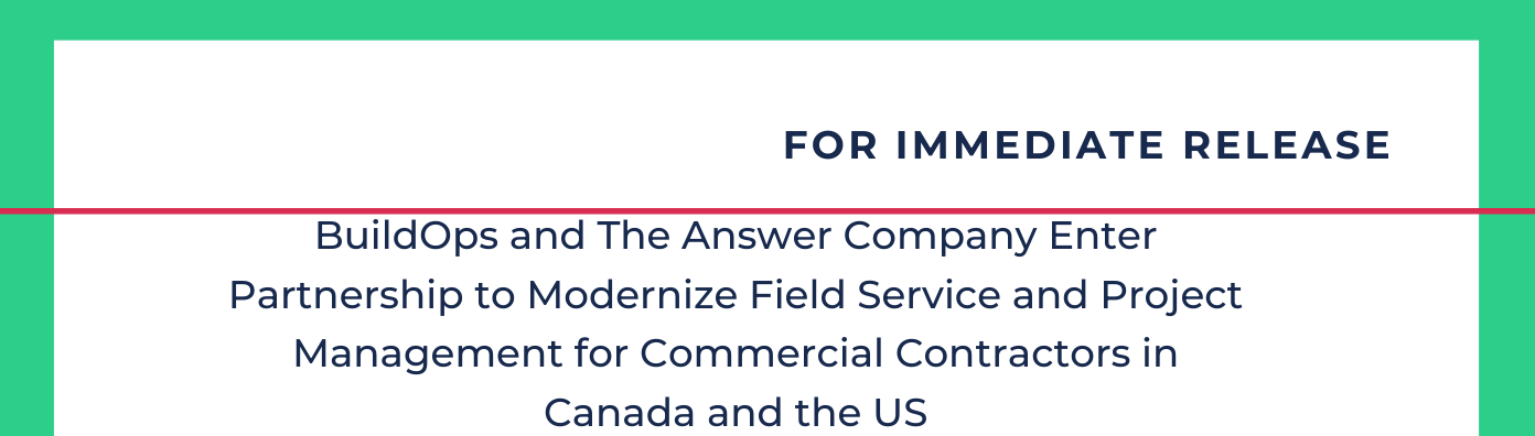 BuildOps & The Answer Co: Field Service & Project Mgmt image