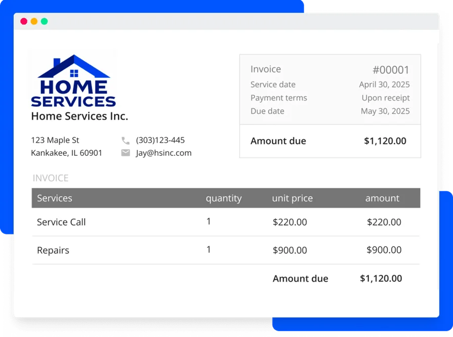 Housecall Pro invoicing software