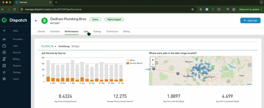 Dispatch software