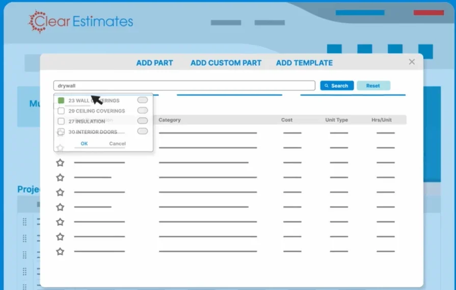 Clear Estimates software