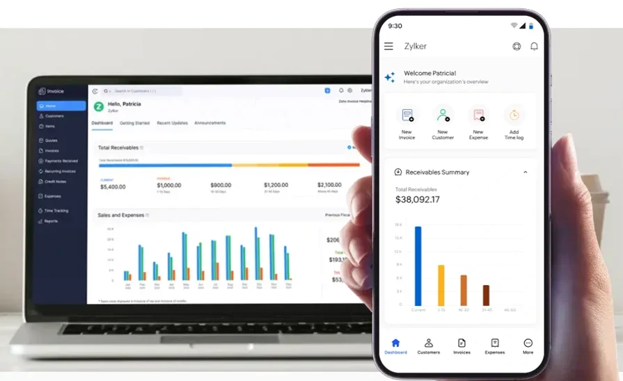 Zoho invoicing software