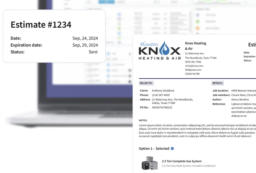 FieldPulse invoice template