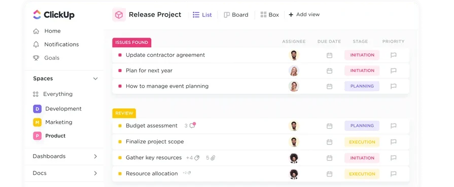 ClickUp software